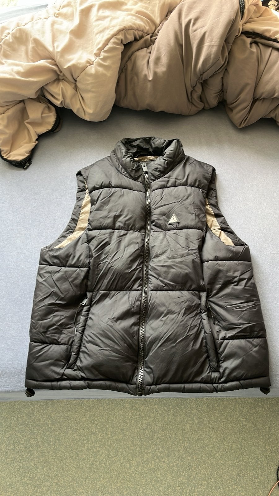Doudoune sans manches Zara noire/gris foncé -taille M, Enlèvement, Comme neuf, Taille 48/50 (M), Noir