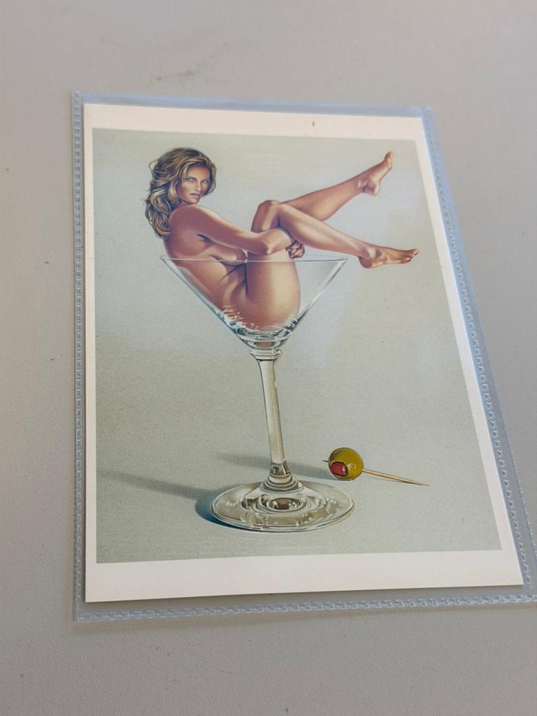 Mel Ramos Martini Miss Kunst Ansichtkaart Nieuw postkaart, Verzamelen, Postkaarten | Themakaarten, Ophalen of Verzenden, Ongelopen