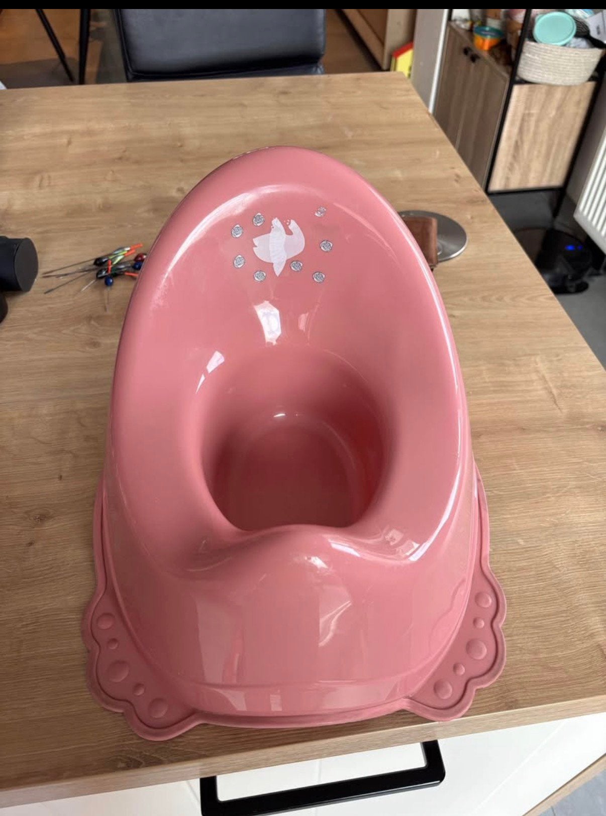 Wc potje, Ophalen, Overige typen, Roze, Gebruikt