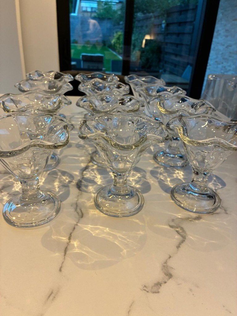 Lot de 12 coupes pour glace, Maison & Meubles, Enlèvement, Neuf, Autres types