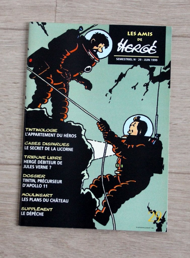 amis d'Hergé magazine n 29 Club fan de Tintin Kuifje 1999, Verzenden, Kuifje, Zo goed als nieuw