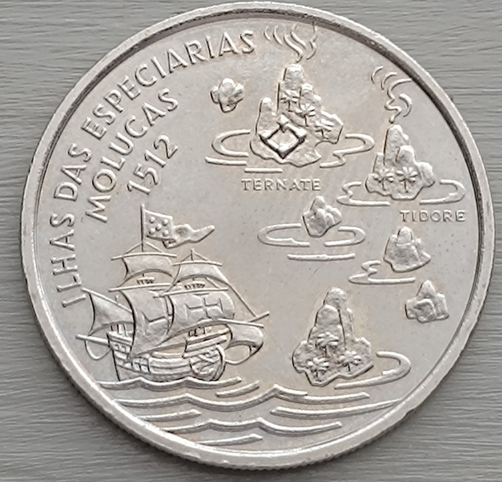 munt Portugal 200 escudos 1995 :  ontdekking  Molukken(2), Enlèvement ou Envoi