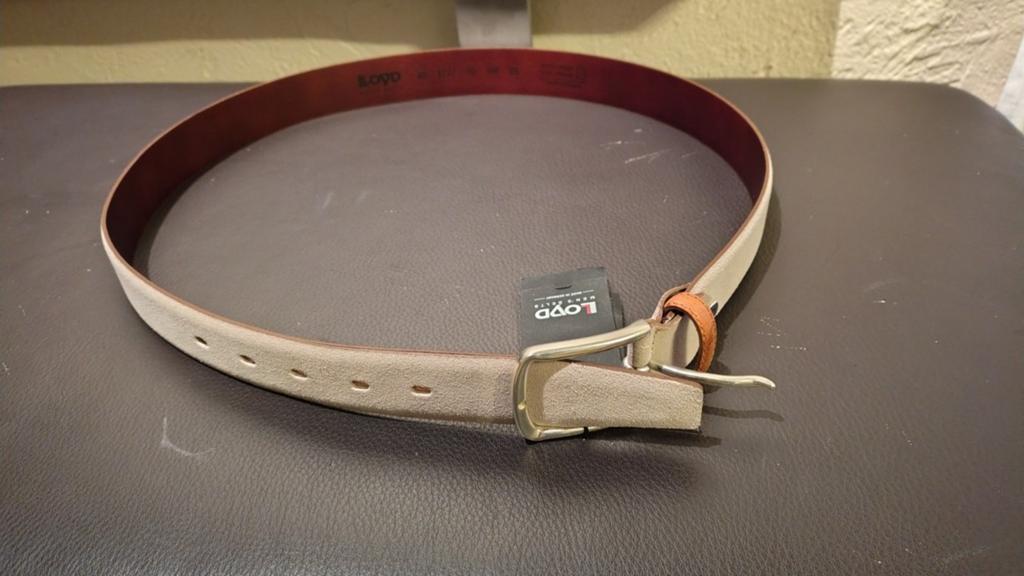 Echt leren riem in taupe kleur 90cm nieuw!, Ophalen of Verzenden, Riem of Ceintuur