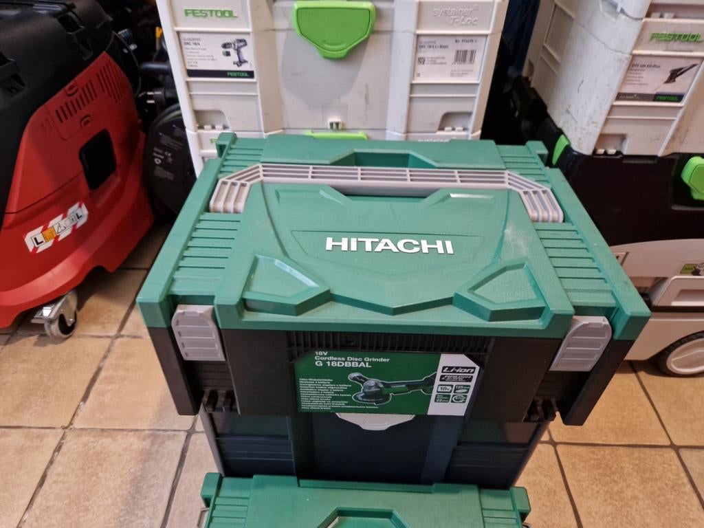 Gebruik Hitachi G 18 DBBAL + 2X batterij+oplader, Ophalen