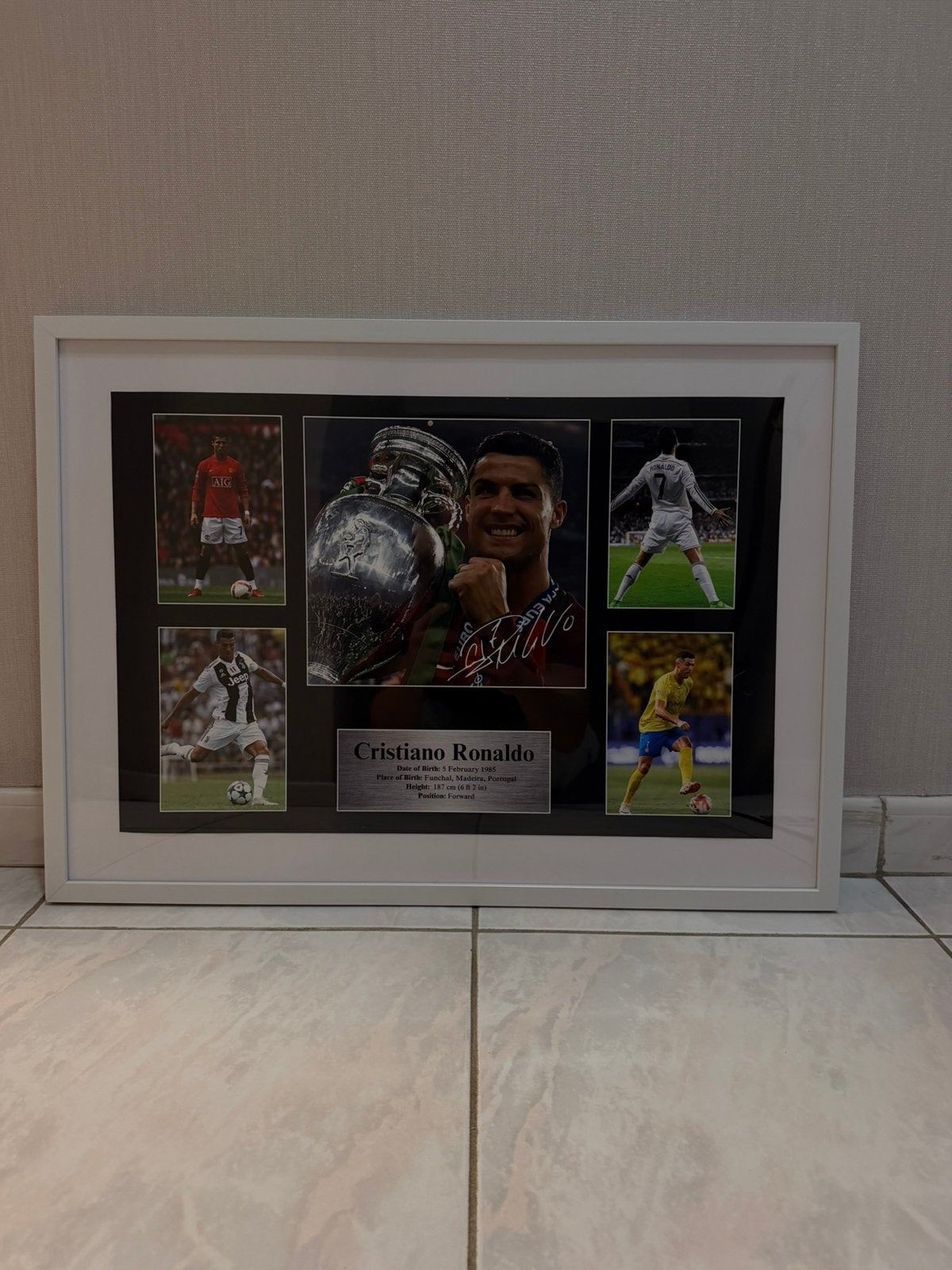 Poster + kader cr7, Antiek en Kunst, Ophalen of Verzenden