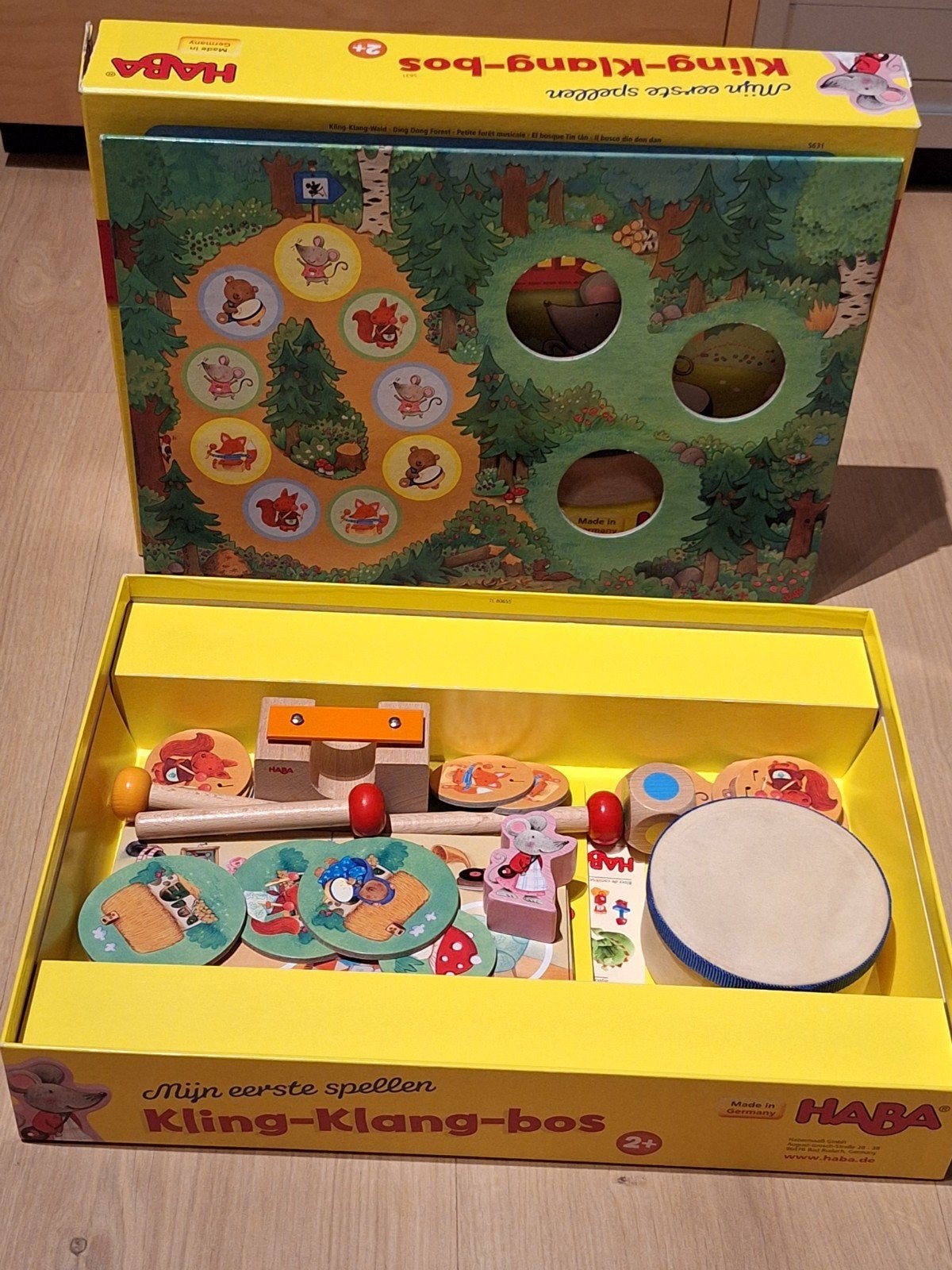 Muzikale eerste gezelschapsspellen (2+) van Haba, Ophalen of Verzenden, Zo goed als nieuw, Haba