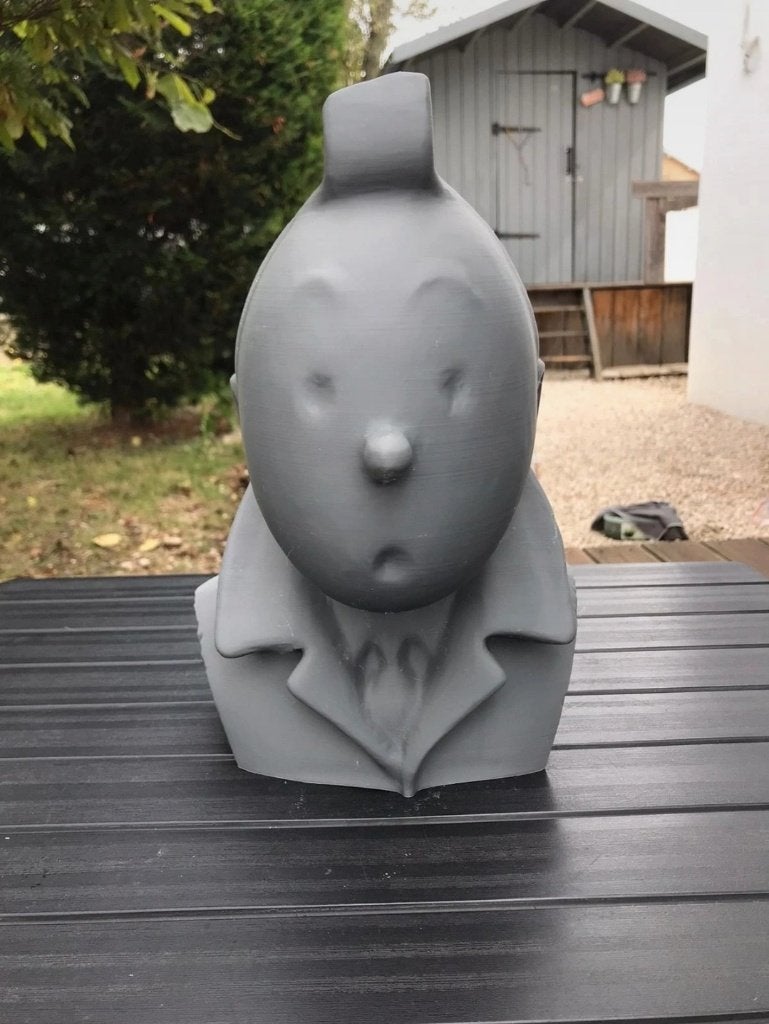 Buste Tintin 30cm à peindre, Enlèvement ou Envoi, Neuf, Autres types