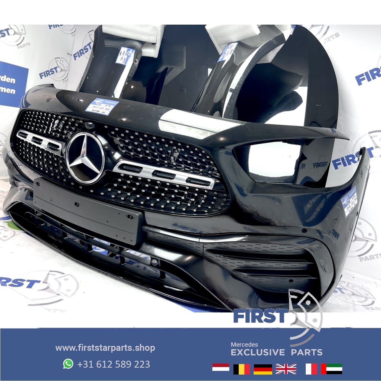 2023 H247 GLA AMG LINE VOORKOP ZWART 2019-2024 origineel Mer, Utilisé, -, Avant, -