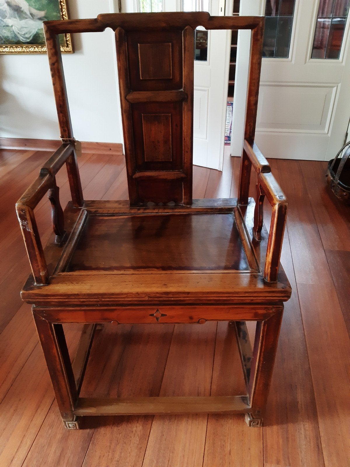 chinese stoel, Antiek en Kunst, Ophalen, Hout