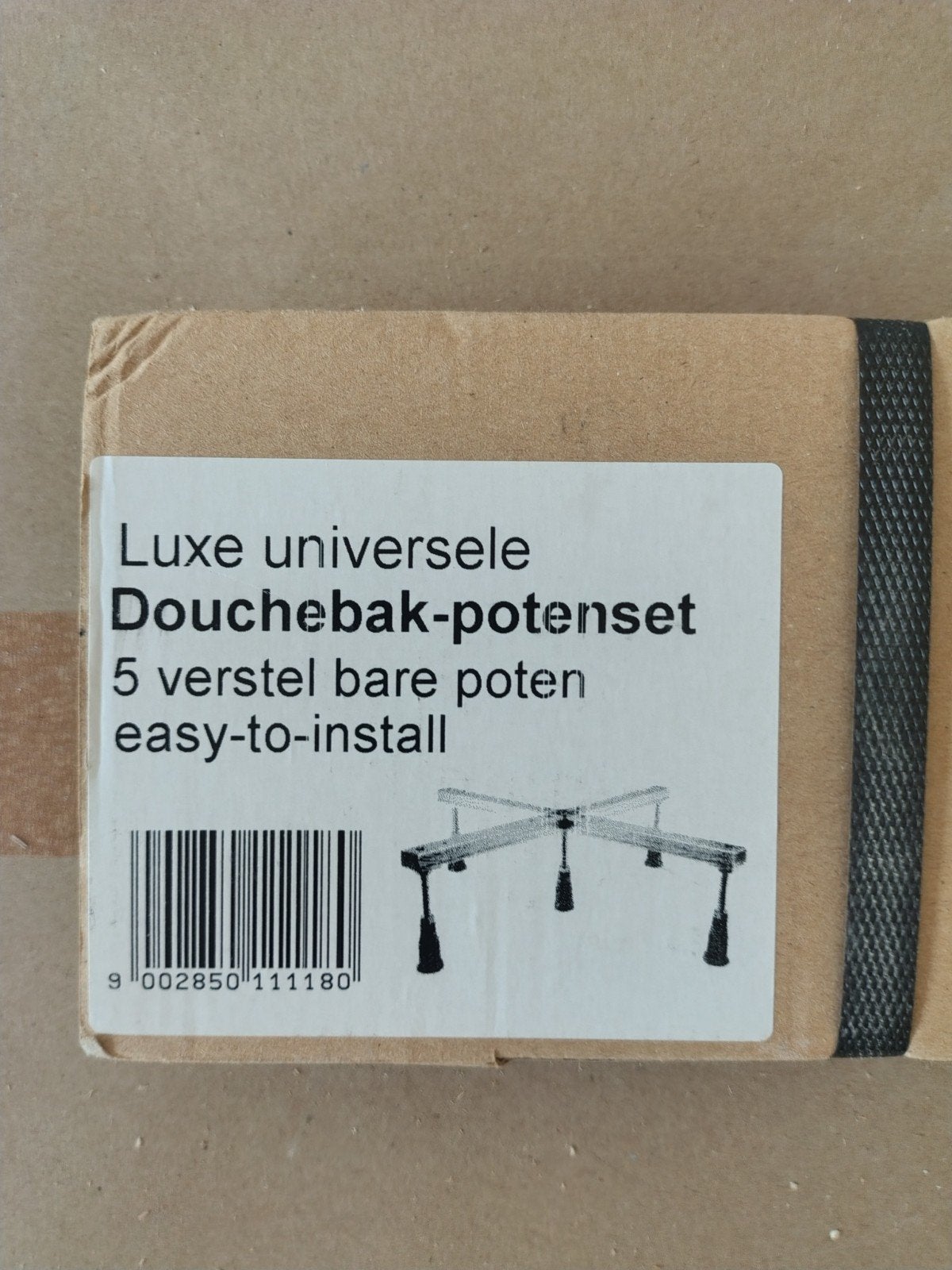 Douchebak potenset 5 verstel bare poet, Doe-het-zelf en Bouw, Ophalen, Nieuw, Steen, Douche