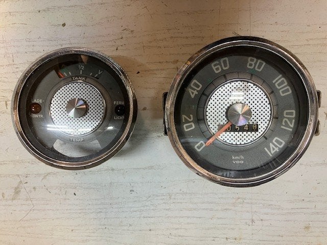 2 dashboard-instrumenten voor DKW F93, 1957-1958., Autos : Pièces & Accessoires, Enlèvement ou Envoi, Utilisé, Autres marques automobiles
