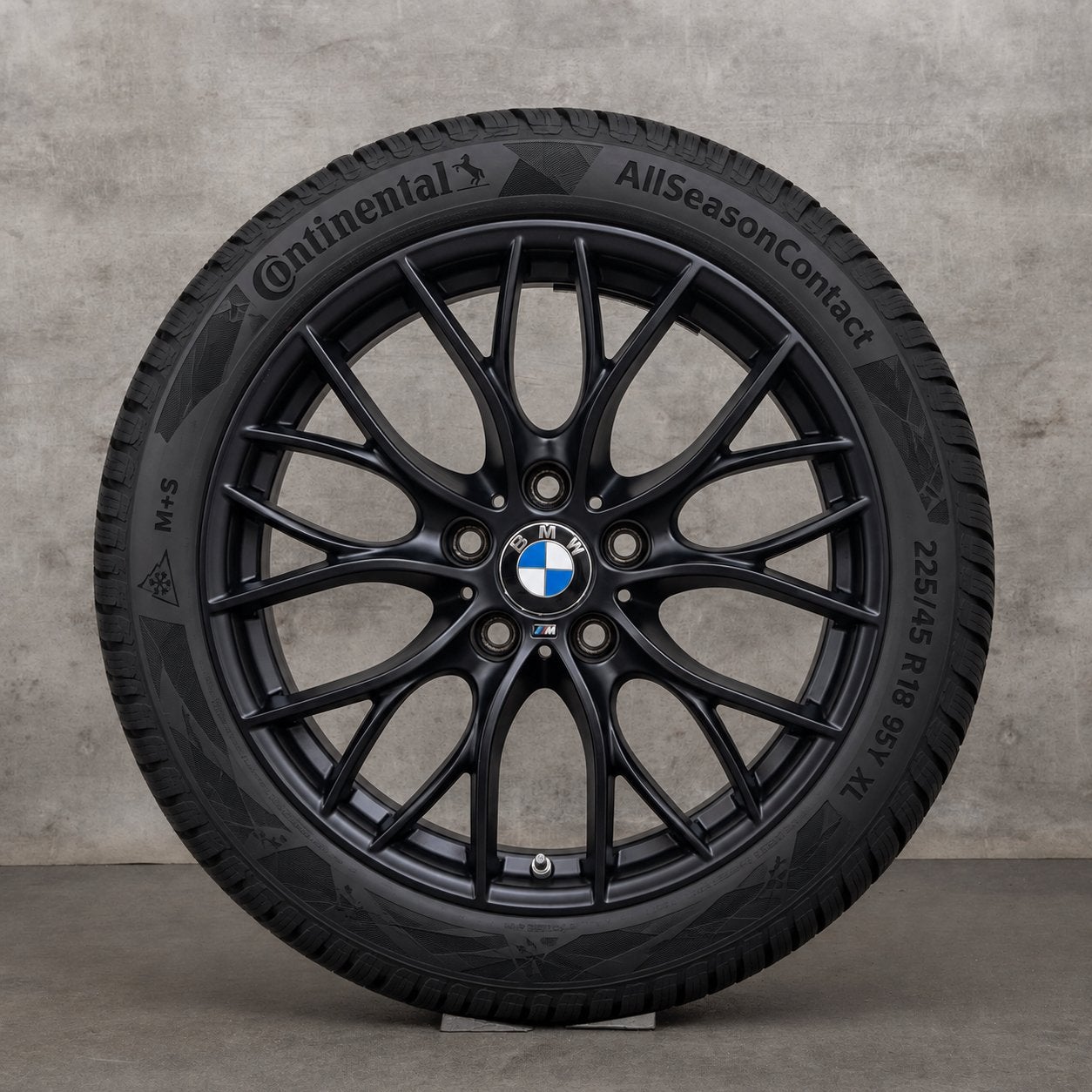 405M velgen + nieuwe continental (winter)banden, Ophalen, 18 inch, Banden en Velgen, Nieuw