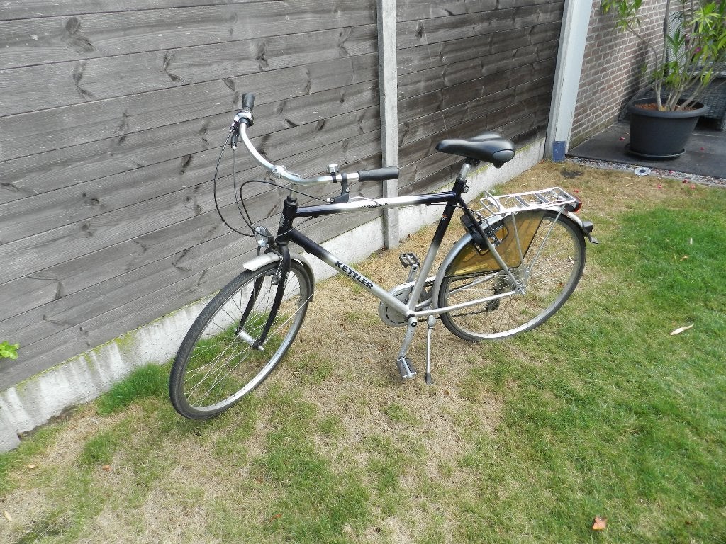 Ideale heren kotfiets, Ophalen