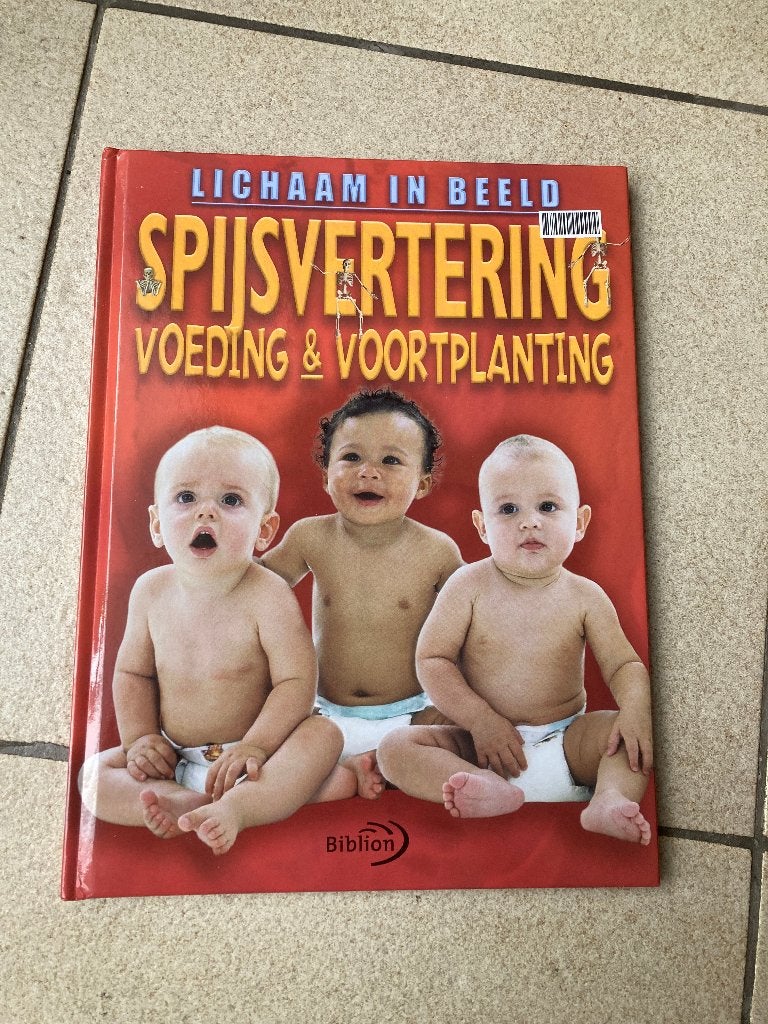 Boek - Lichaam in beeld spijsvertering Voeding voortplanting, Boeken, Gezondheid, Dieet en Voeding, Ophalen of Verzenden