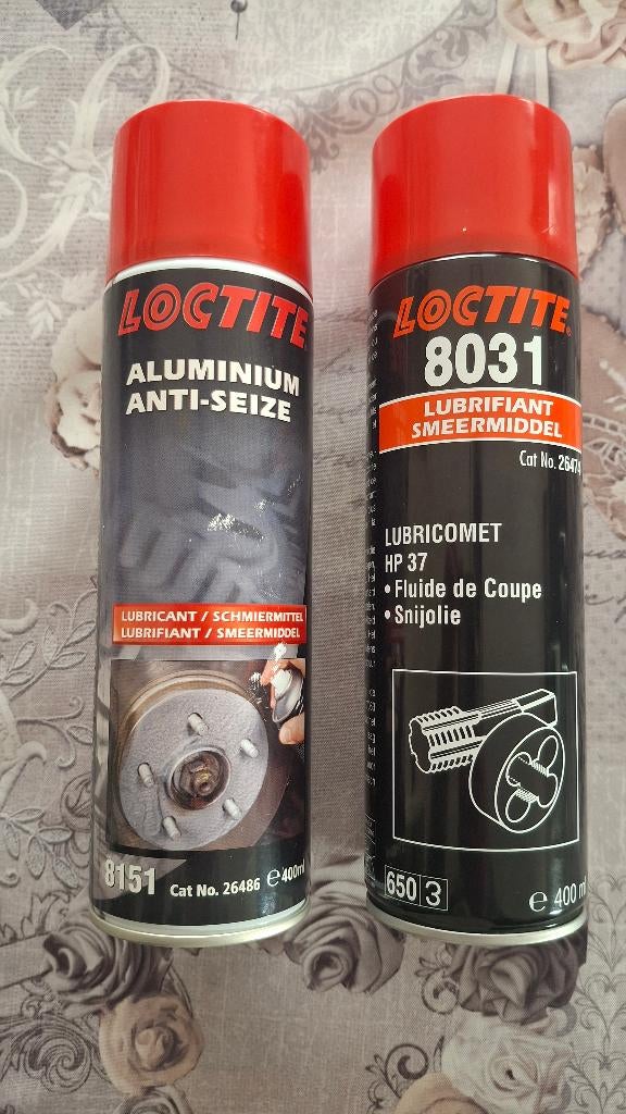 Loctite 8031 snijlolie & loctite 8151 smeermiddel ONGEBRUIKT, Doe-het-zelf en Bouw, Gereedschap | Handgereedschap, Ophalen, Nieuw