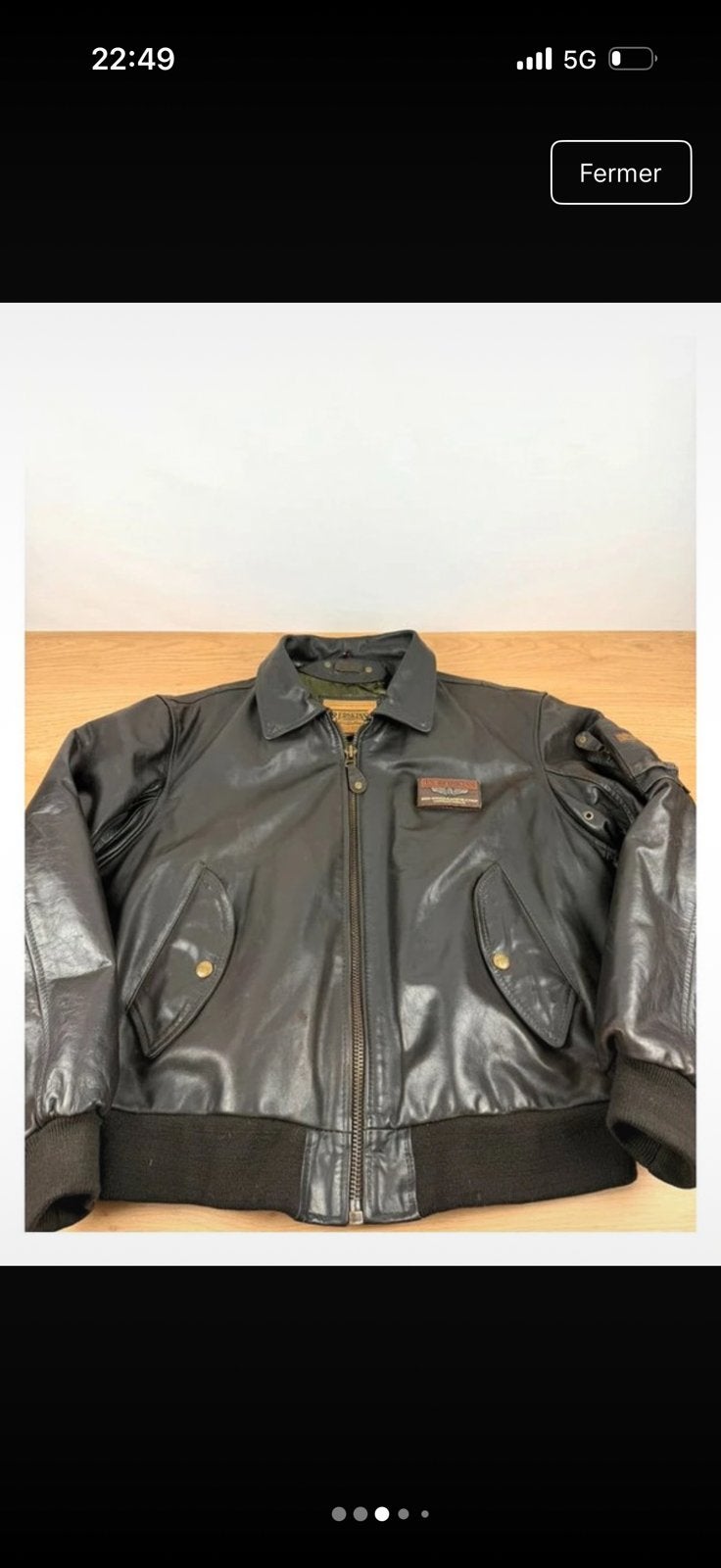 Blouson REDSKINS taille XL, Enlèvement ou Envoi, Seconde main, Hommes, Manteau | cuir