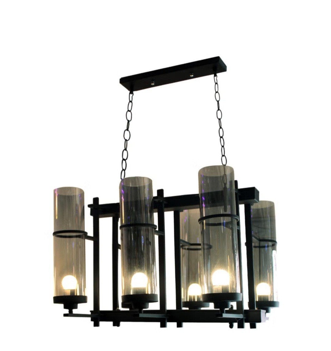 CWI Lighting Sierra kroonluchter zwart, Enlèvement, Utilisé, Verre