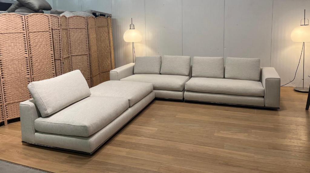 NEUF Minotti Hamilton + garantie – PN: 30.000€, Neuf, 150 cm ou plus, Quatre personnes ou plus, Tissus