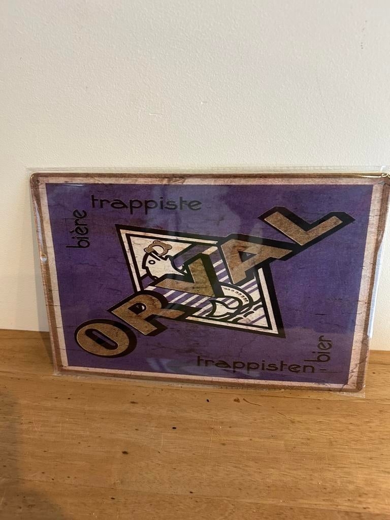 Plaque en metal Orval 30/20cm neuve emballee, Enlèvement ou Envoi
