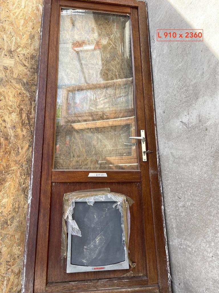 CHASSIS en meranti, Enlèvement, Utilisé, Fenêtre de façade ou Vitre, Double vitrage