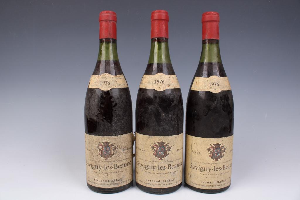 SAVIGNY LES BEAUNE - FERNAND HARLAY - 1976, Collections, Vins, Pleine, Comme neuf, Enlèvement, Vin rouge