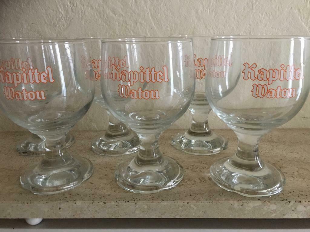 KAPITTEL WATOU  6 glazen, Ophalen of Verzenden, Zo goed als nieuw, Glas of Glazen
