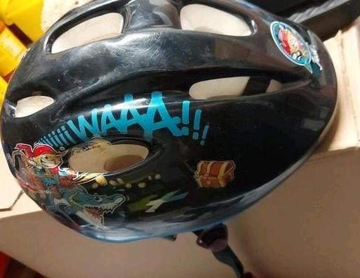 Jongens piratenfietshelm, Fietsen en Brommers, Fietsaccessoires | Fietshelmen, Ophalen, Gebruikt, Jongen