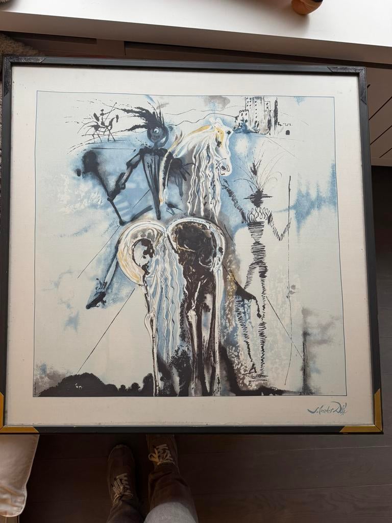 Don Quijote - Salvator Dali. ( 90x90 ), Antiquités & Art, Enlèvement