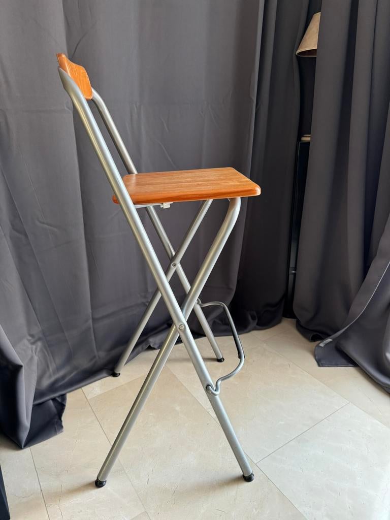 Barkruk plooibare hoge stoel IKEA DENNIS 16553, Ophalen, Gebruikt, Bruin, Eén