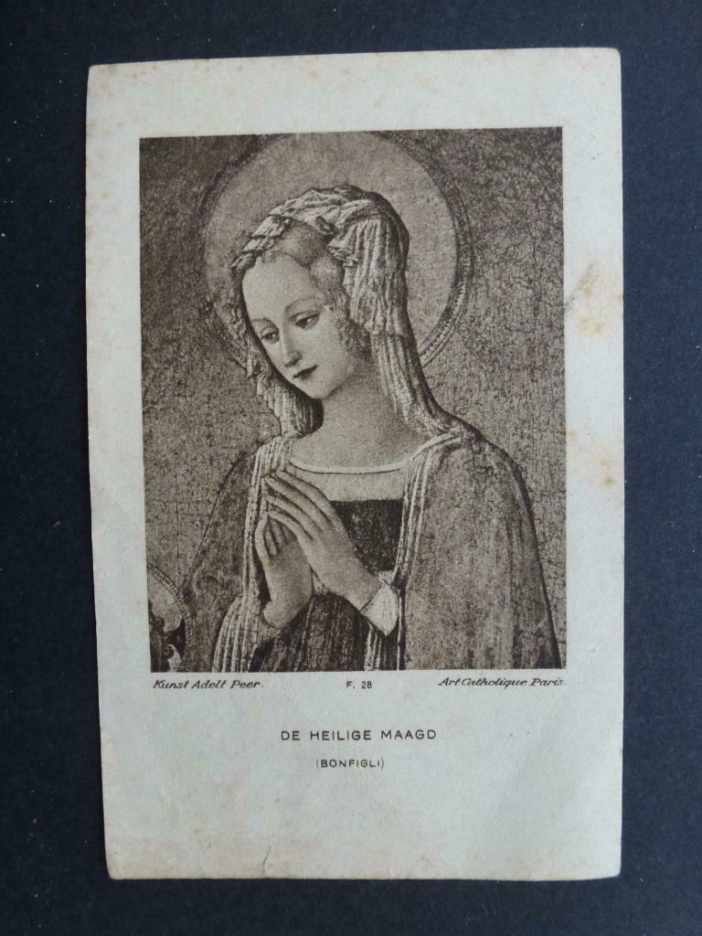 bidprentje geloften  Zuster Maria - Odrada De Beusscher 1932, Envoi, Image pieuse