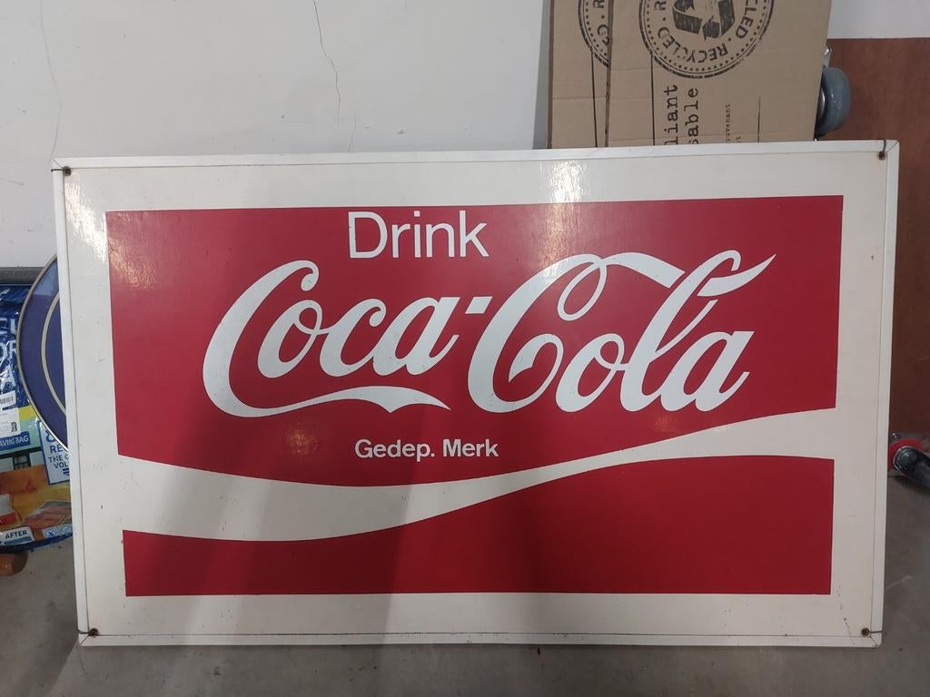Panneau publicitaire Coca-Cola, Collections, Enlèvement ou Envoi, Comme neuf, Panneau publicitaire
