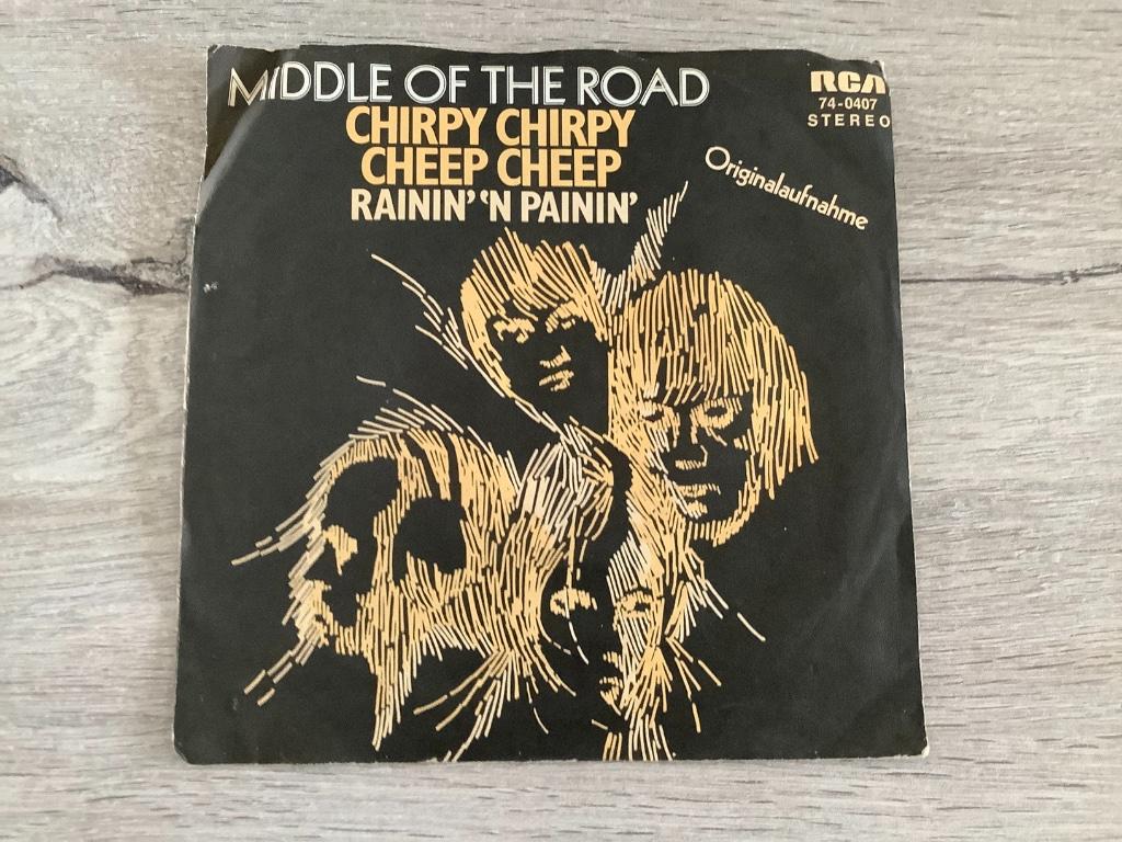 Single en vinyle Middle of the road (Chripy cheep, chripy ch, CD & DVD, Enlèvement ou Envoi, Single, Utilisé, Pop