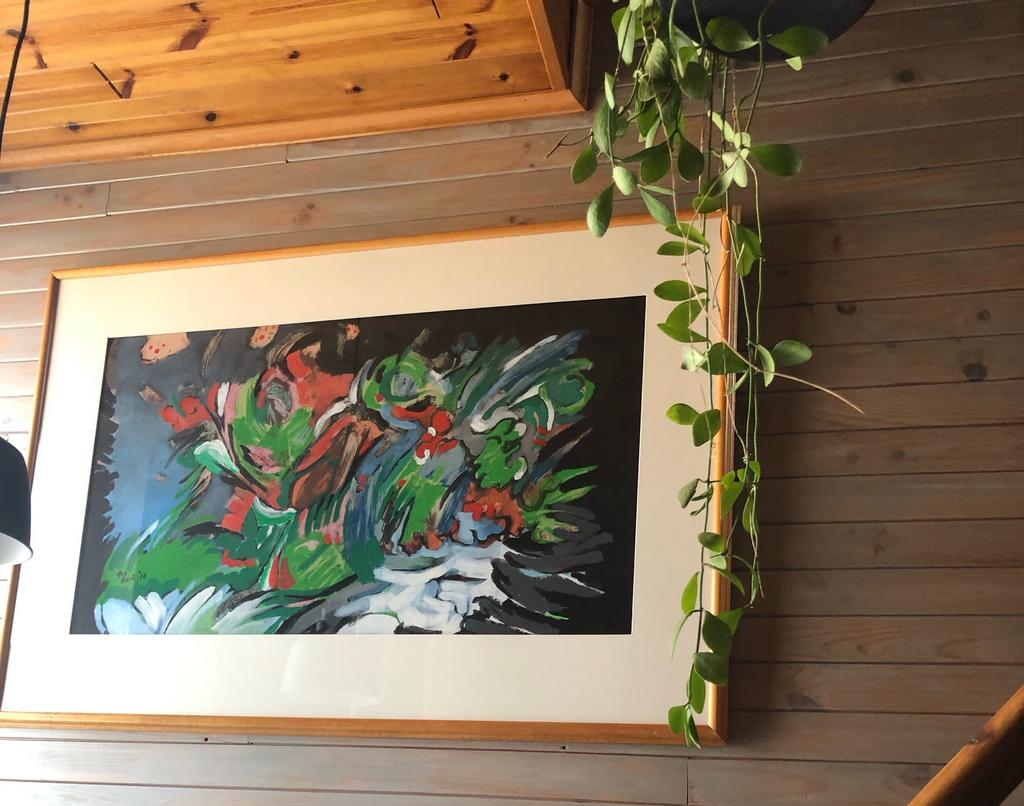 peinture Dré Aerts, artiste belge  1m20 sur 78cm, Enlèvement