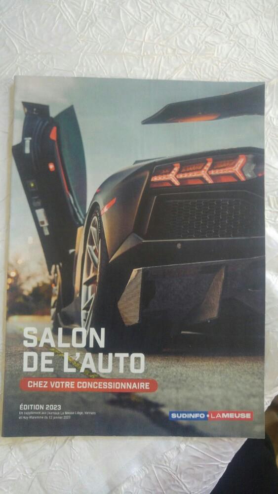 Pub revue salon de l' auto Liege 12 janvier 2023, Enlèvement ou Envoi