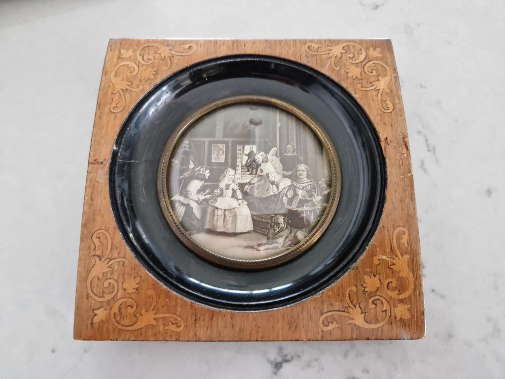 antiek miniatuurtje, Antiek en Kunst, Kunst | Etsen en Gravures, Ophalen of Verzenden