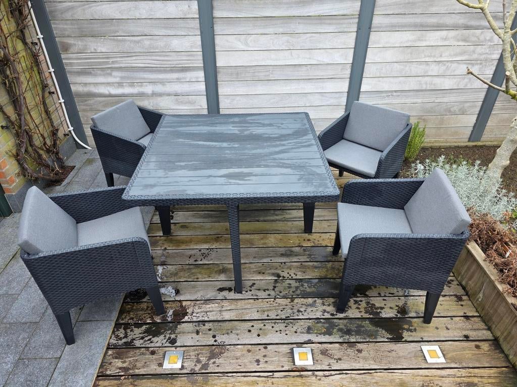 Tuintafel met stoelen, Tuin en Terras, Ophalen