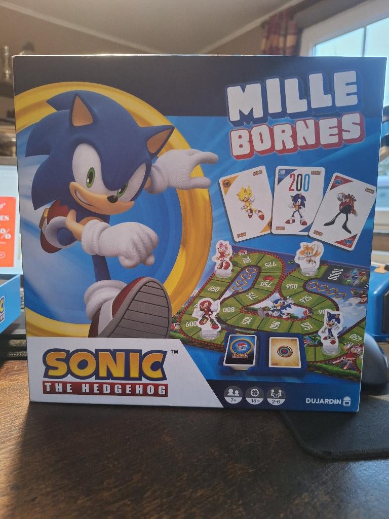 MILLE BORNES SONIC, Hobby & Loisirs créatifs, Trois ou quatre joueurs, Enlèvement ou Envoi, Comme neuf, Dujardin