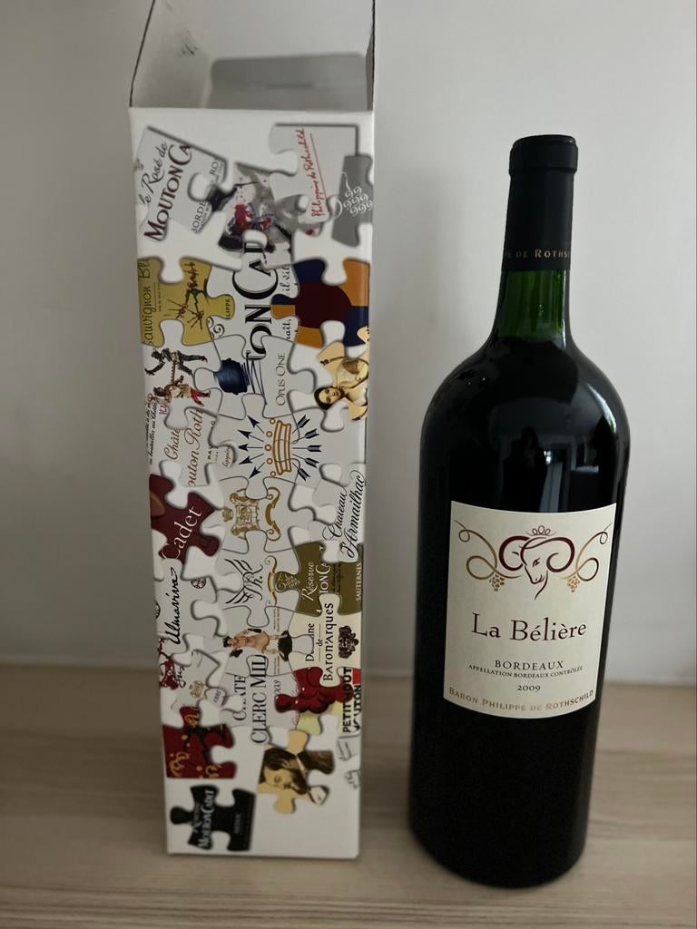 Bordeauxwijn La Bélière Baron Philippe de Rothschild 2009, Nieuw, Ophalen of Verzenden, Rode wijn, Vol