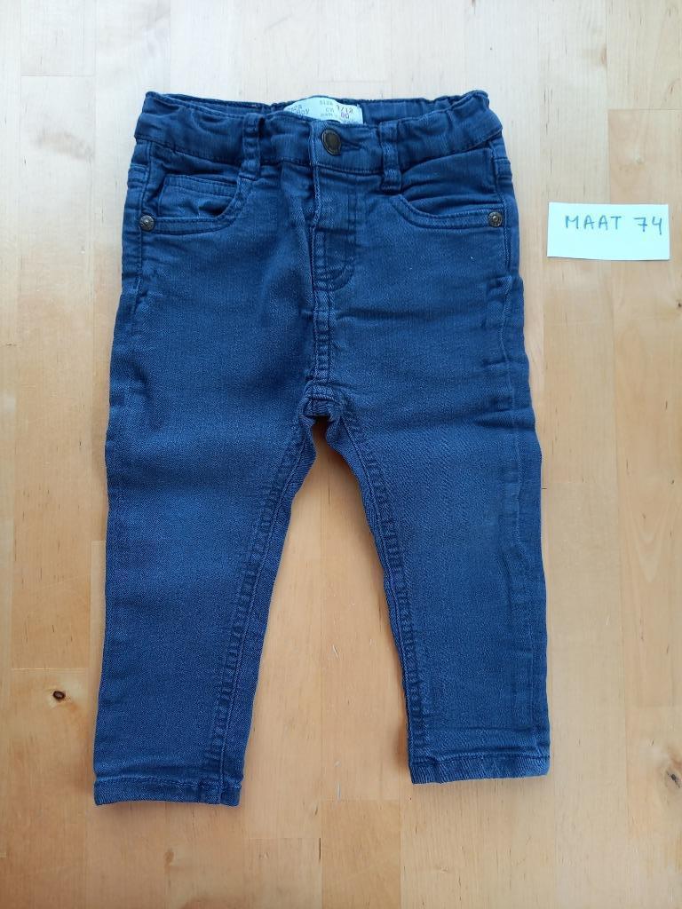 Beau jean bleu foncé, taille 74/80, Zara Babyboy, Pantalon, Garçon, Zara Baby, Enlèvement ou Envoi