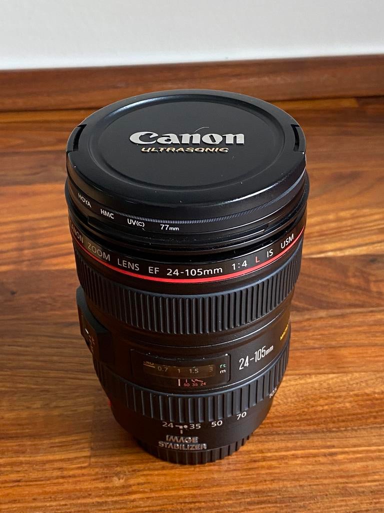 Canon Zoom lens EF 24-105 mm 1:4 L IS USM, Audio, Tv en Foto, Foto | Lenzen en Objectieven, Ophalen, Nieuw
