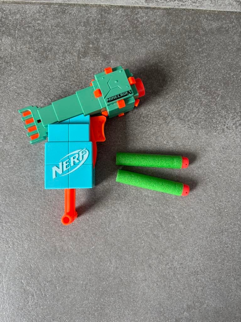 Nerf blaster Minecraft klein, Enlèvement, Comme neuf
