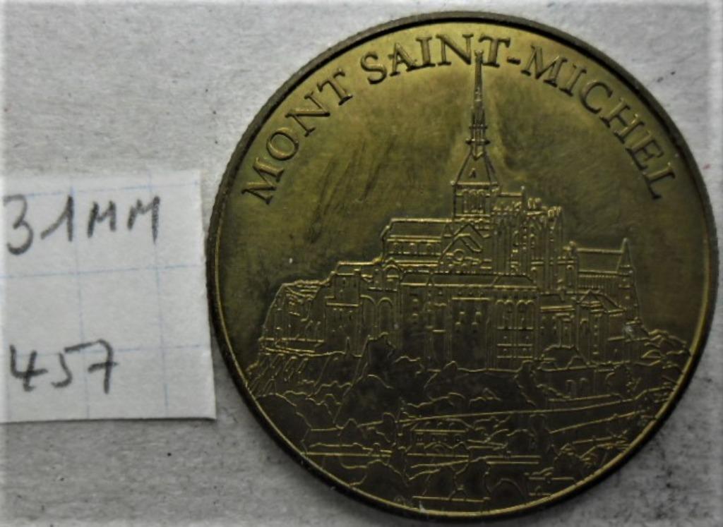 Jeton médaille de collection Paris mont saint michel 31mm, Enlèvement ou Envoi, Autres matériaux