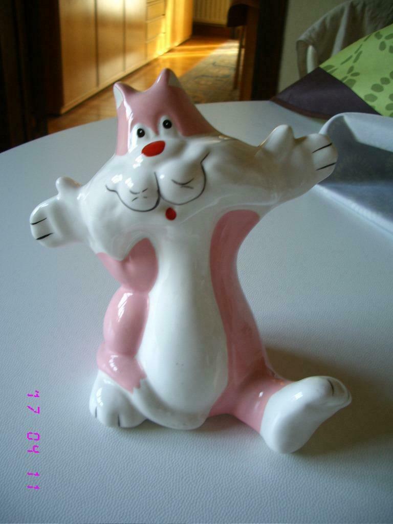 Spaarpot Kat 16 cm, Enlèvement ou Envoi, Comme neuf, Animal