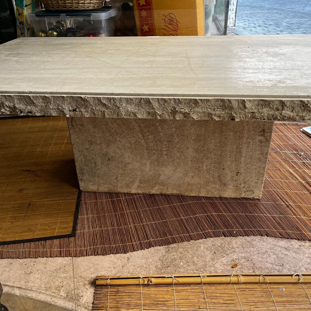 Salontafel - Travertin La Cantera, Ophalen, Minder dan 50 cm, 50 tot 100 cm, Zo goed als nieuw