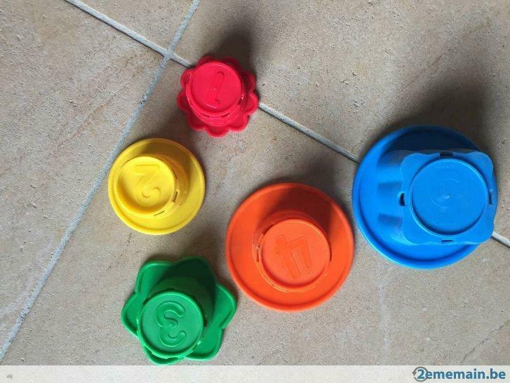 5 formes empilables fleur pour bebe, Enlèvement, Utilisé