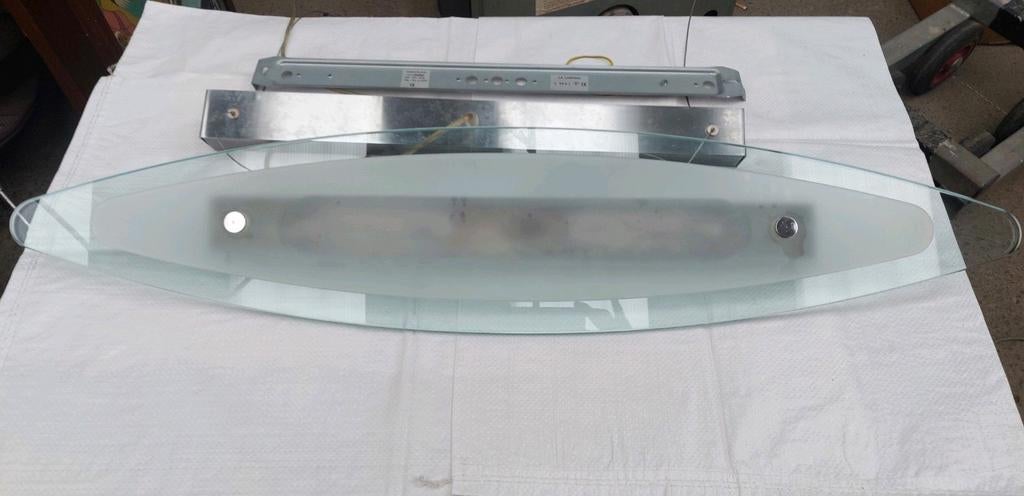 Lampe plafonnier verre ovale, Maison & Meubles, Enlèvement, Comme neuf, Verre