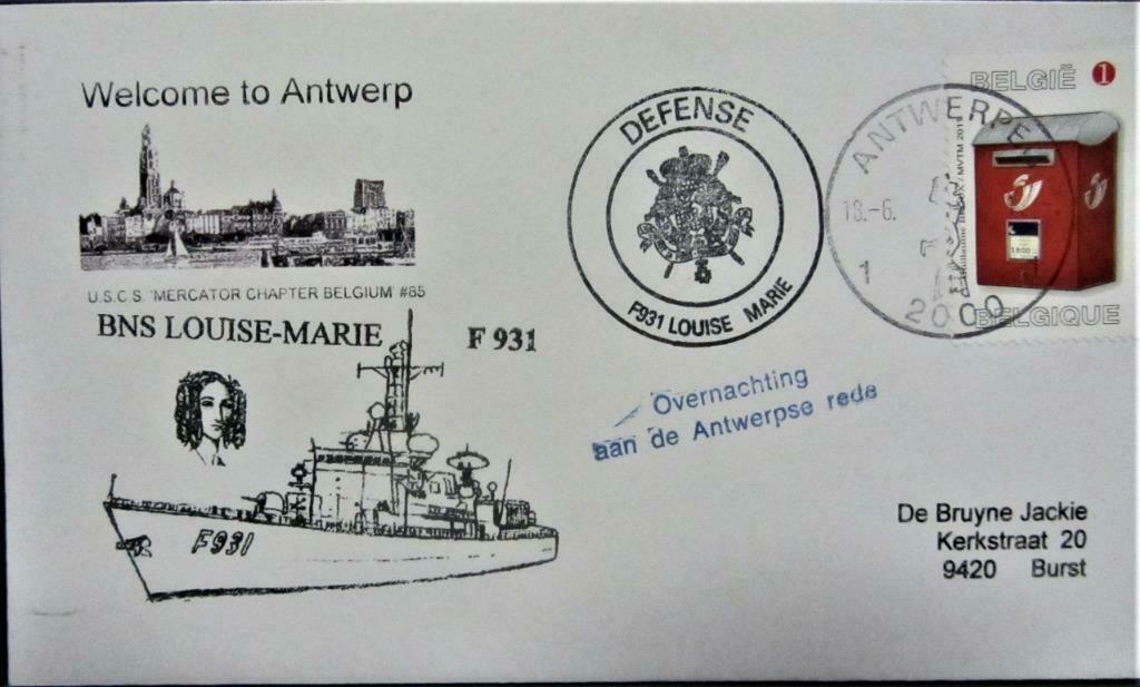 FDC SCHEPEN- BELGIË- DE LOUISE-MARIE (ZELDZAME COVER)., Enlèvement ou Envoi, Affranchi, Autres thèmes