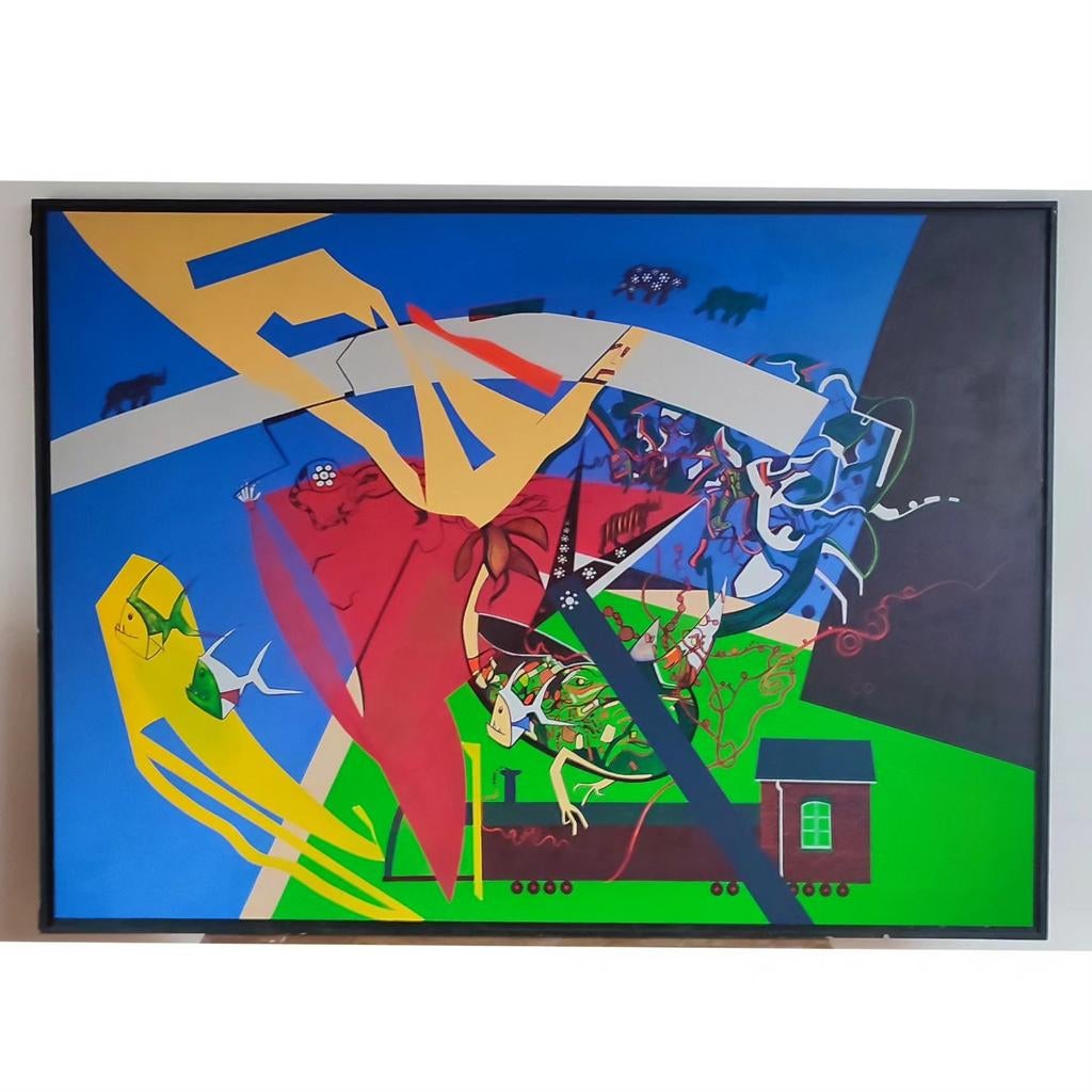 Peinture de Roland Lavianne, Antiquités & Art, Enlèvement ou Envoi