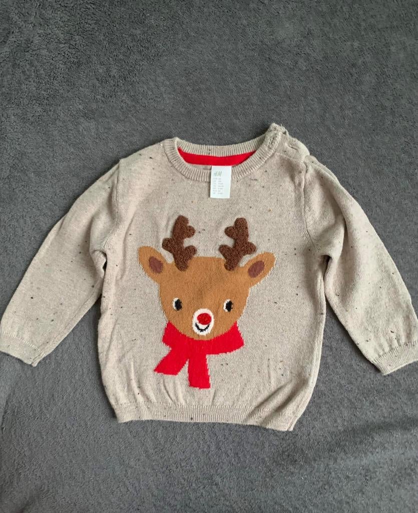Kerstpull maat 68, Ophalen, H&M, Zo goed als nieuw, Truitje of Vestje