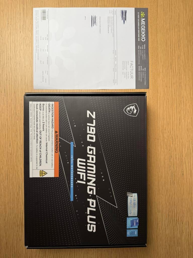 MSI Z790 Gaming moederbord (Plus Wifi), Enlèvement ou Envoi, Neuf, Intel, DDR5